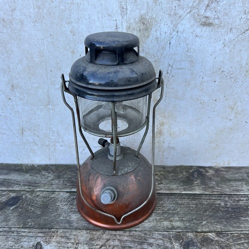 Vintage metal storm lantern - metal,